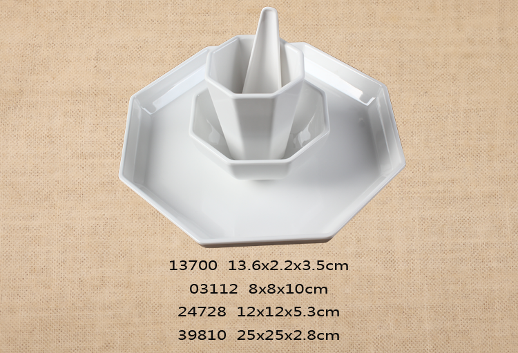 异型汤勺/2.8寸指模杯/4.7寸八角碗/9.8寸八角盘